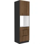 Bestseller Niki 34 konyha 60 DPS-210 3S 1F PREMIUM BOX okapi dió/ fekete